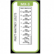 Прозрачная панель Magnaflux MX-3 TAM crack comparator - Официальный представитель MAGNAFLUX в Казахстане и СНГ